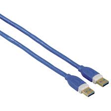 Adatkábel Hama USB 3.0 Kábel A-A tipusú dugasz